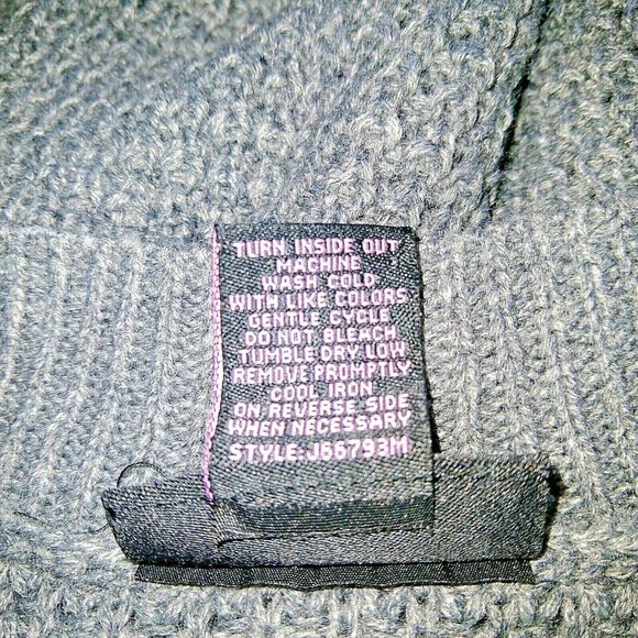 Hooked Up Womens Sweater Size XS Grey Heather Cut Out Caged V Neck - Picture 5 of 6